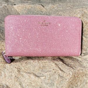 NWT Kate Spade Large Zip Around Wallet Rose Pink